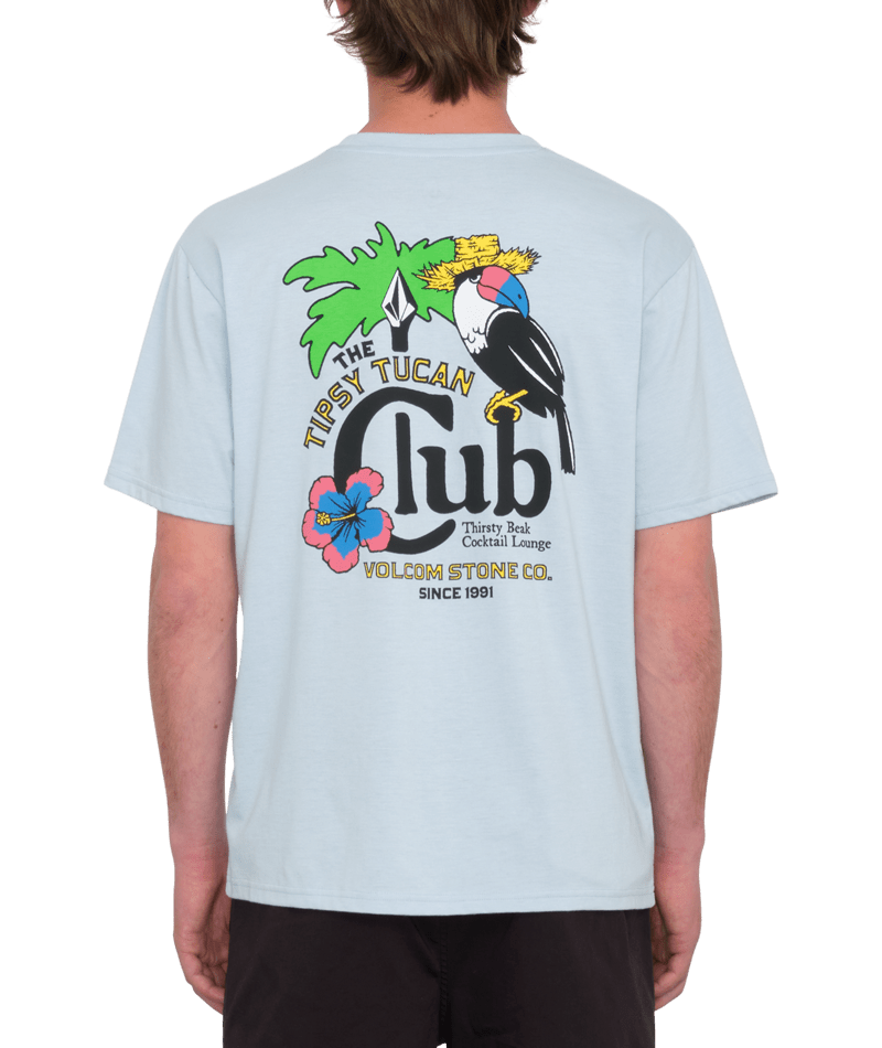 Volcom Tipsy Tucan Short Sleeve Tee Celestial Blue - Mens T-Shirt-2