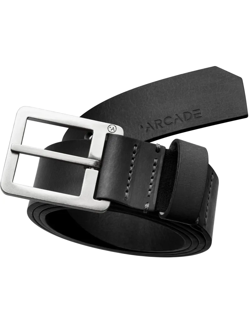Arcade Padre Black Leather Belt