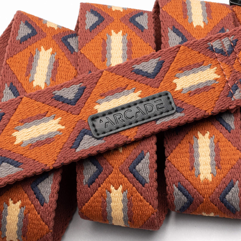 Arcade Creosote Slim Belt Vermilion - Unisex Orange Belt-1