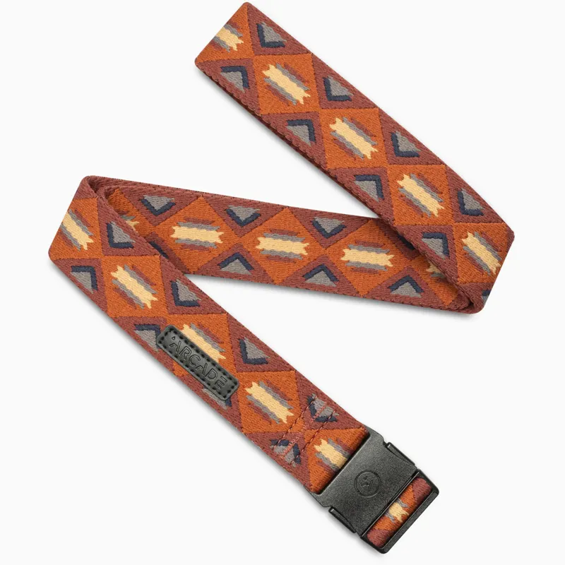Arcade Creosote Slim Belt Vermilion - Unisex Orange Belt