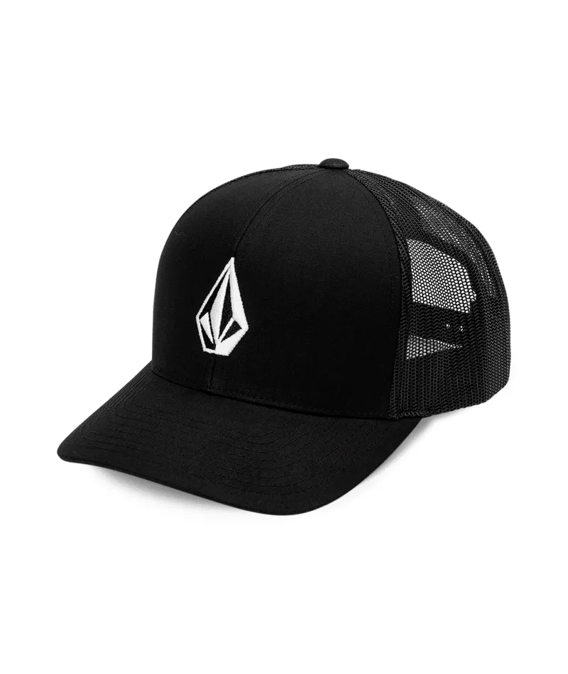Volcom Full Stone Cheese Hat Black Mens Black Trucker Cap
