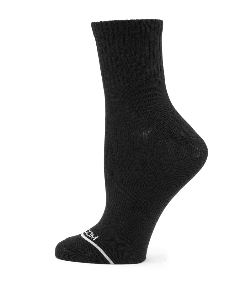 Volcom The New Crew 3 Pack Assorted Crew Socks - Womens Black White-5