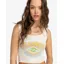 Billabong Natural High Tank Salt Crystal - Womens White Cropped Vest