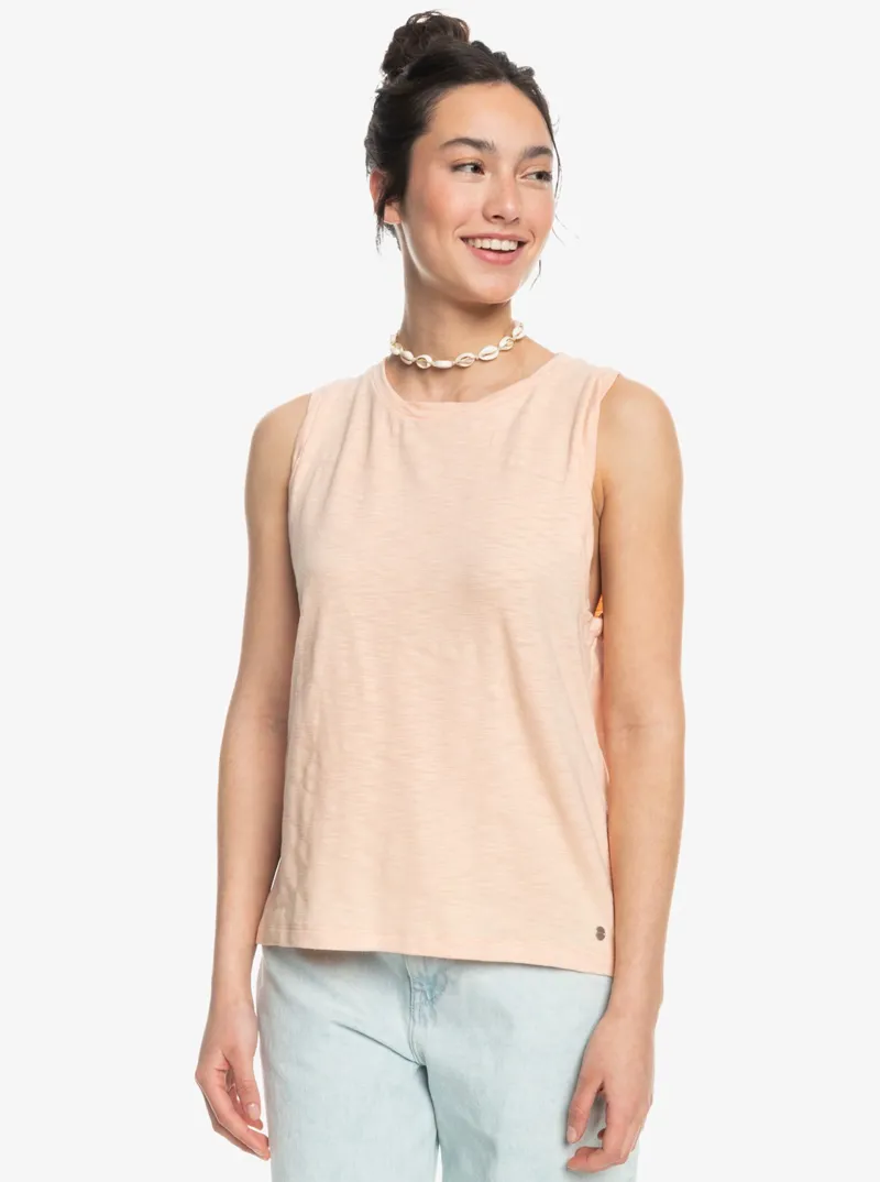 Roxy On The Shoreline Tank Peach Parfait - Womens Pink Vest Top