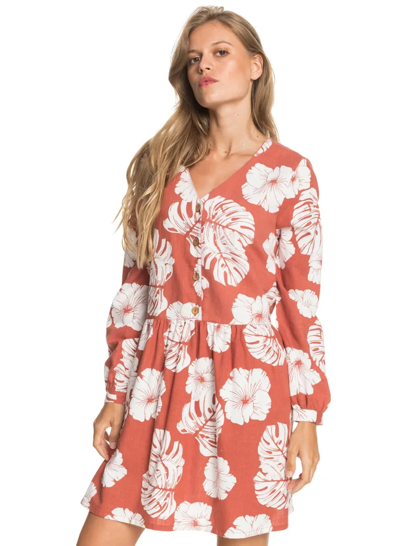 Roxy Wake Up Darling Dress - Brown-1