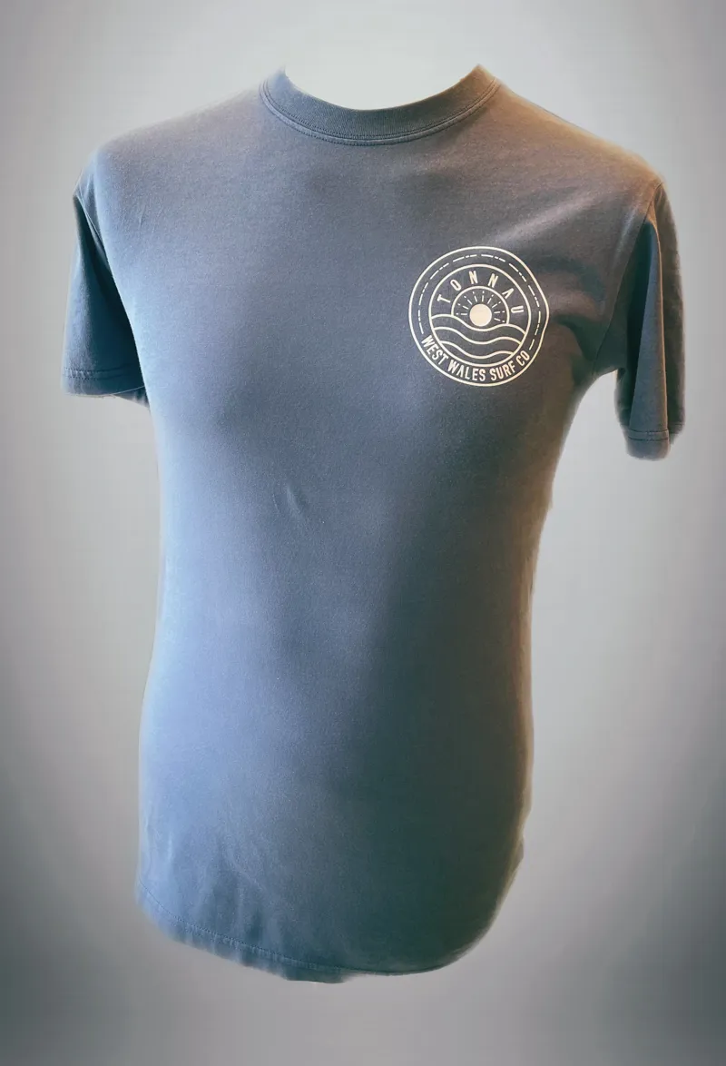 Tonnau Organic Sunset Tee - Faded Denim