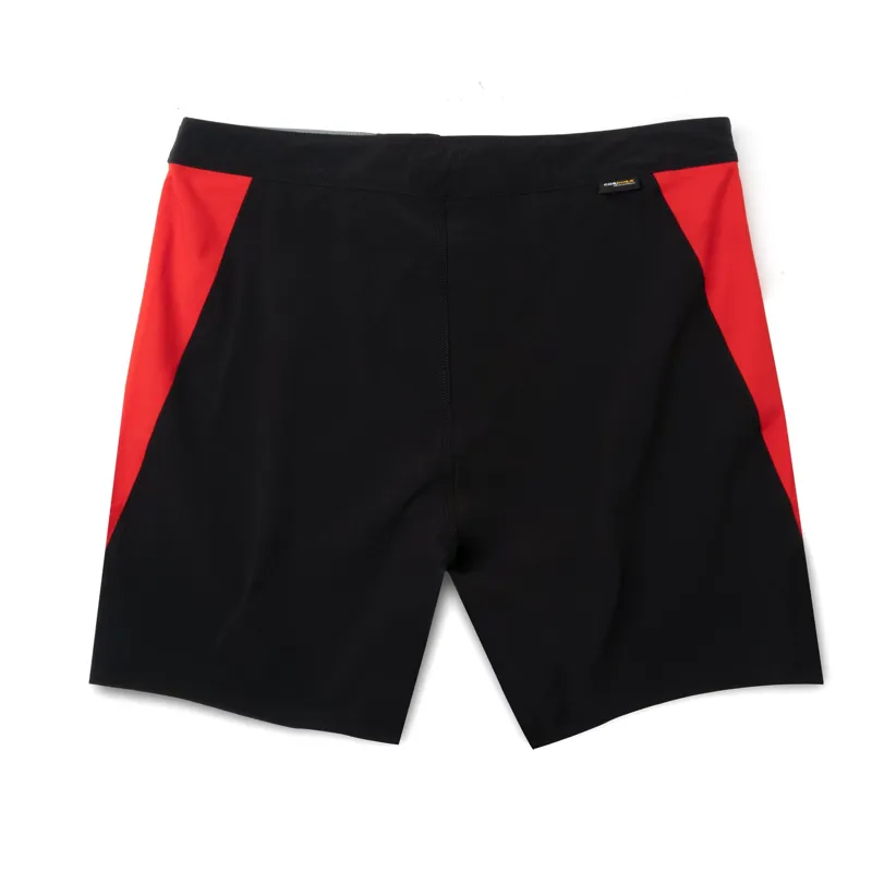 Florence Marine X F1 Burgee Cordura Boardshort - Black/Racing Red-1