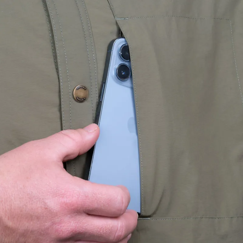 Florence Marine X Wind Pro Utility Overshirt Jacket - Burnt Olive-2