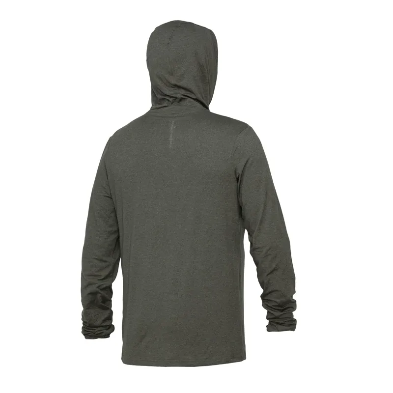 FMX Sun Pro Adapt Long Sleeve Hooded UPF Shirt - Heather/Thyme-1