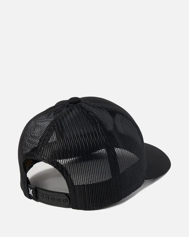 Hurley Del Mar Trucker Black/White - Mens Cap-1