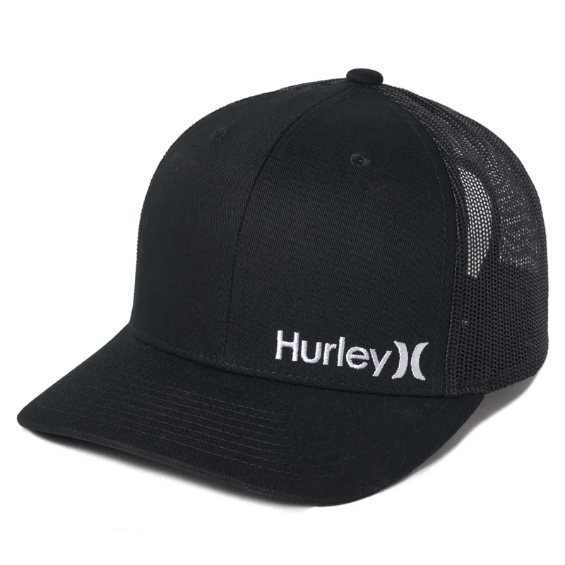 Hurley U Corp Staple Trucker Black - Mens Cap