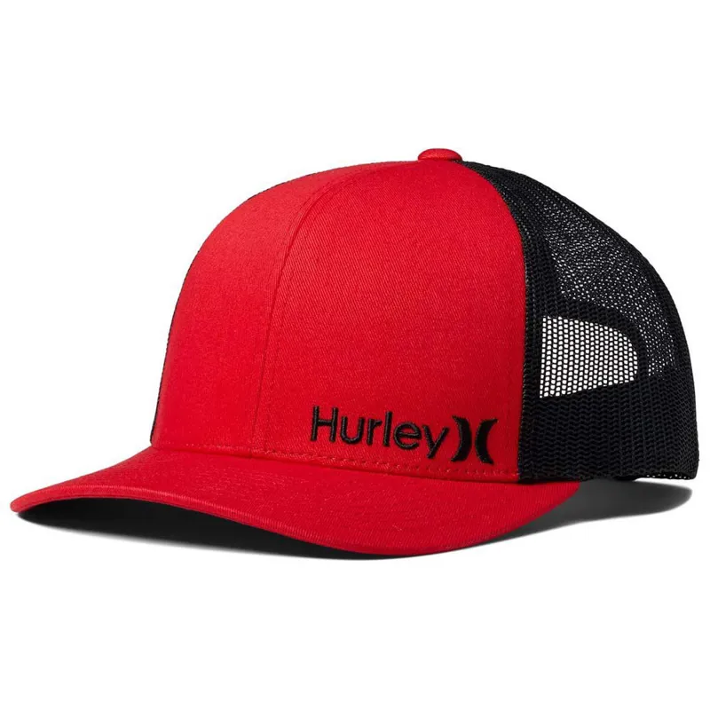 Hurley U Corp Staple Trucker Red - Mens Cap