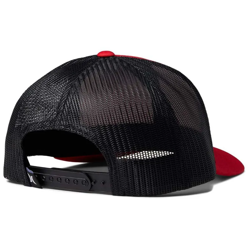 Hurley U Corp Staple Trucker Red - Mens Cap-1