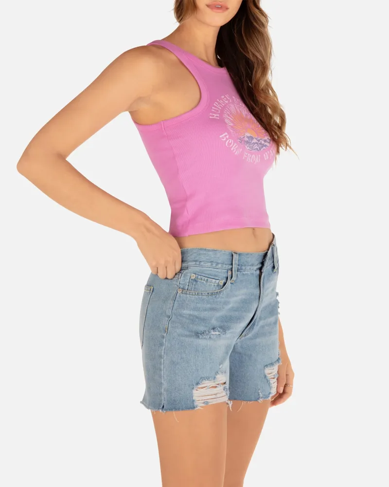 Hurley Born From Water Tank Pink - Womens Vest Top-2