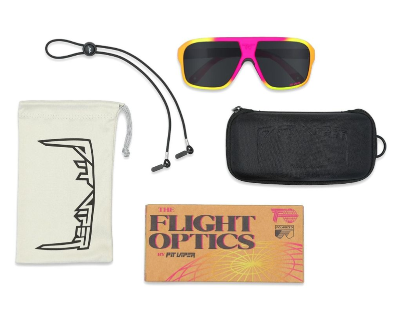 Pit Viper The Italo Polarized Flight Optics Pink Yellow Sunglasses-3