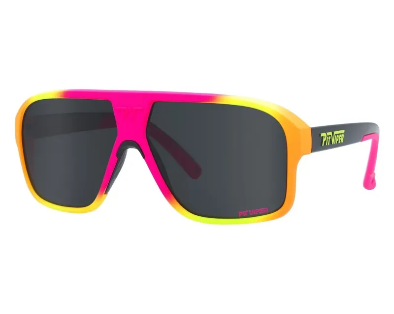 Pit Viper The Italo Polarized Flight Optics Pink Yellow Sunglasses