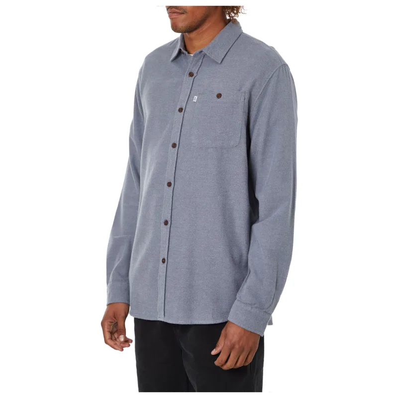 Katin Twiller Flannel Long Sleeve Shirt - Steel Blue