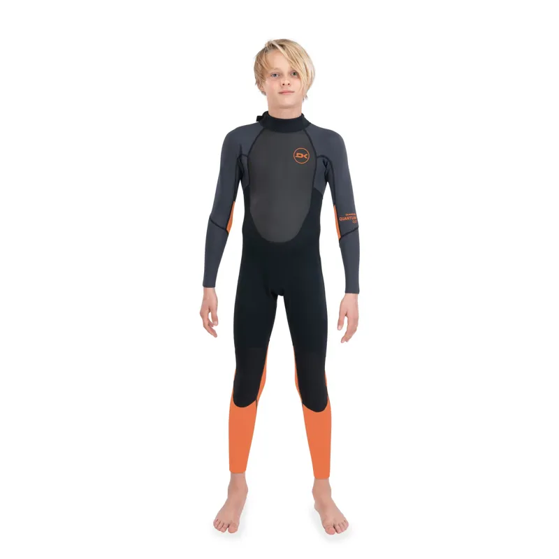 Dakine Kids Quantum Back Zip Full Suit 3/2 F/L Black / Orange