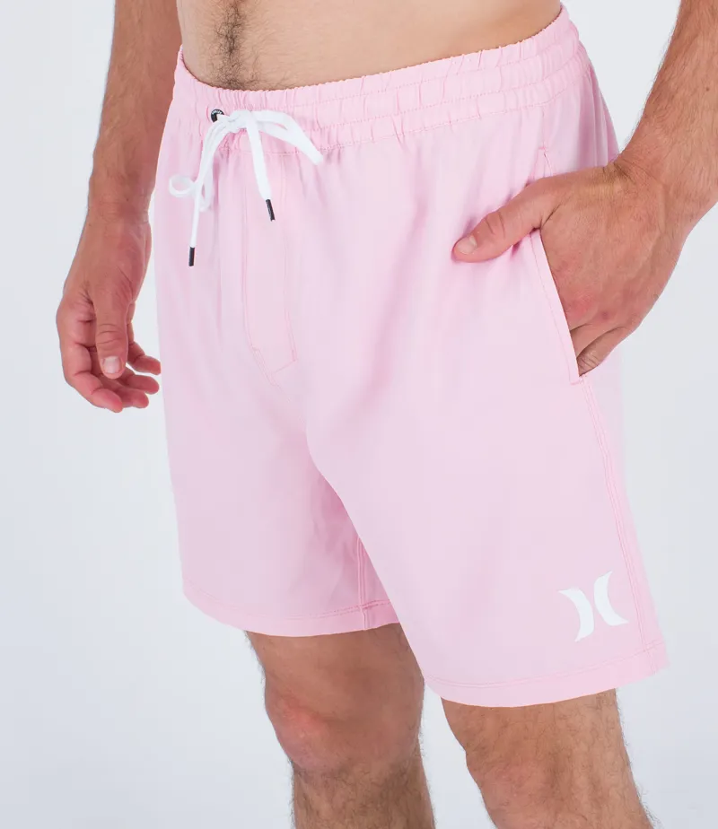 Hurley One And Only Solid Volley 17 Lollipop - Mens Pink Boardshorts -1