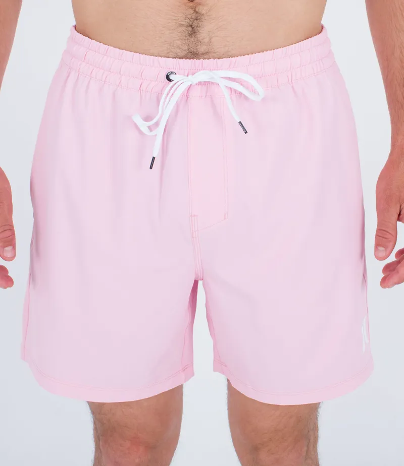 Hurley One And Only Solid Volley 17 Lollipop - Mens Pink Boardshorts 