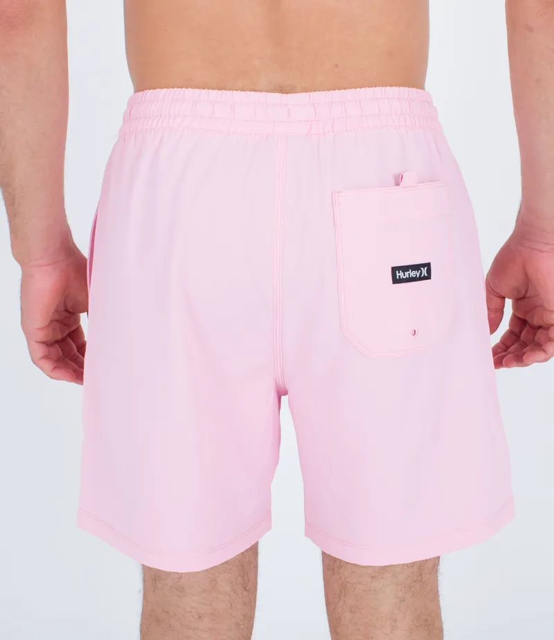 Hurley One And Only Solid Volley 17 Lollipop - Mens Pink Boardshorts -2