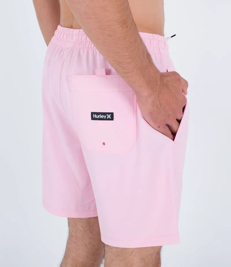 Hurley One And Only Solid Volley 17 Lollipop - Mens Pink Boardshorts -3