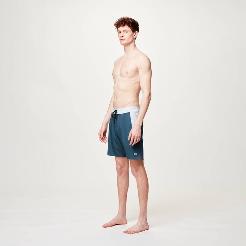 Picture Organic Clothing Journy 19 Boardshorts Deep Water - Mens Blue Swim Shorts-2