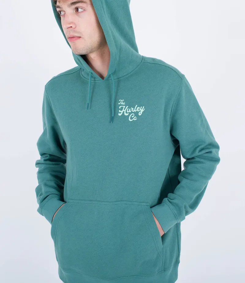 Hurley Ukelele Fleece Pullover Deep Mojito - Mens Green Hoody-3