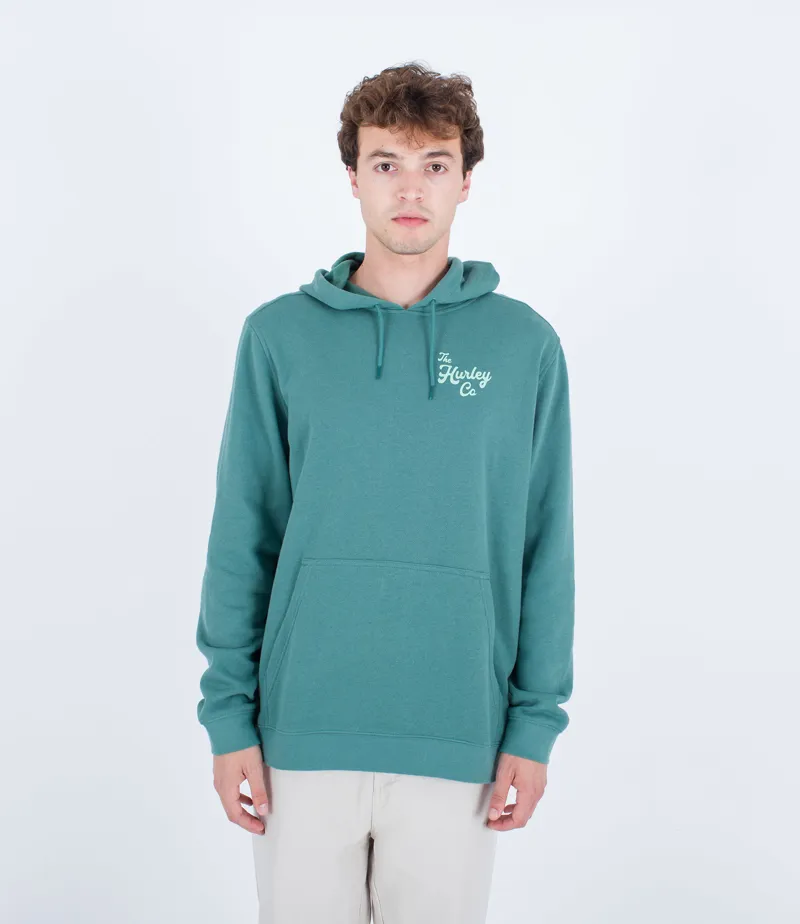 Hurley Ukelele Fleece Pullover Deep Mojito - Mens Green Hoody