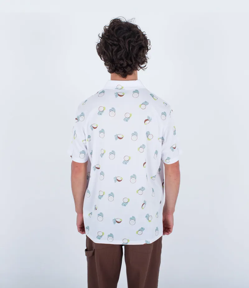 Hurley H2O-Dri Ace Fiesta Mesh Polo White - Mens Collared T-Shirt-2