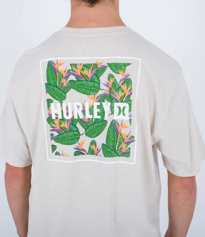 Hurley Everyday Four Corners Short Sleeve Bone - Mens White T-Shirt-4