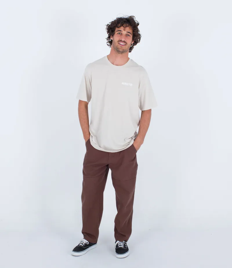 Hurley Everyday Four Corners Short Sleeve Bone - Mens White T-Shirt-5