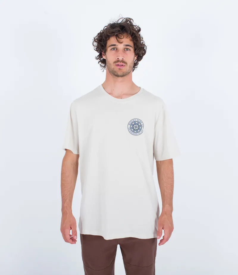 Hurley Everday Pedals Short Sleeve Bone - Mens White T-Shirt
