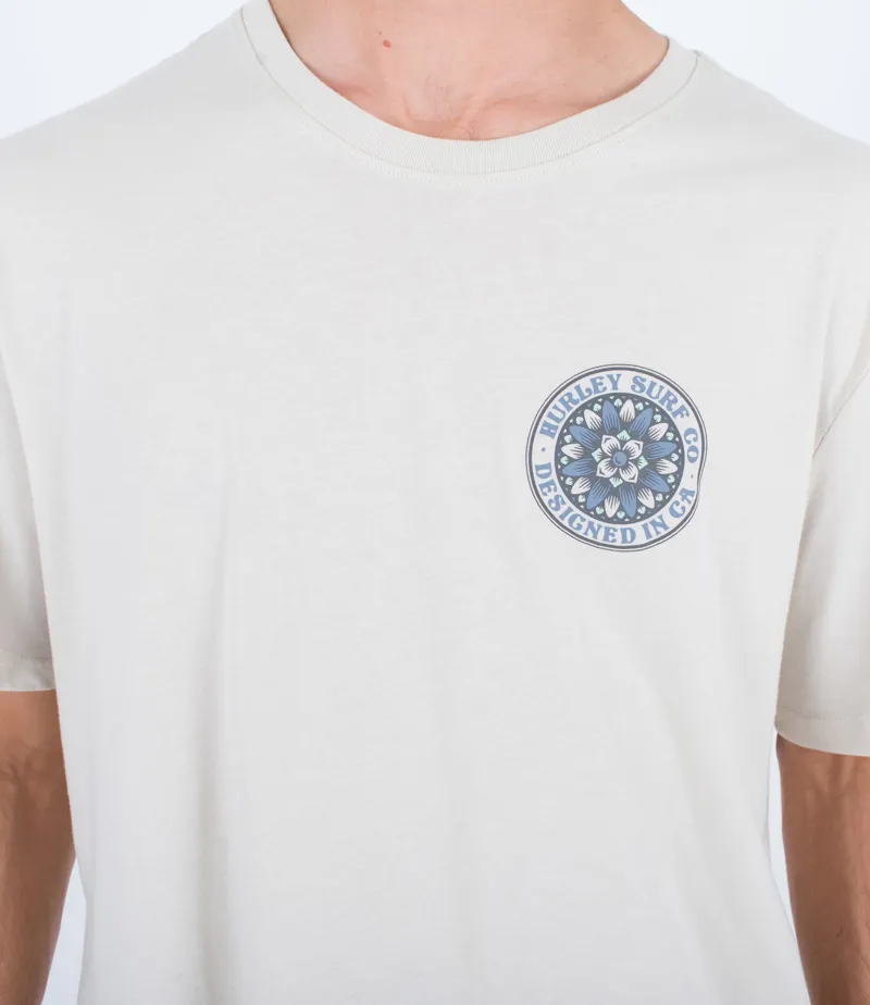 Hurley Everday Pedals Short Sleeve Bone - Mens White T-Shirt-3