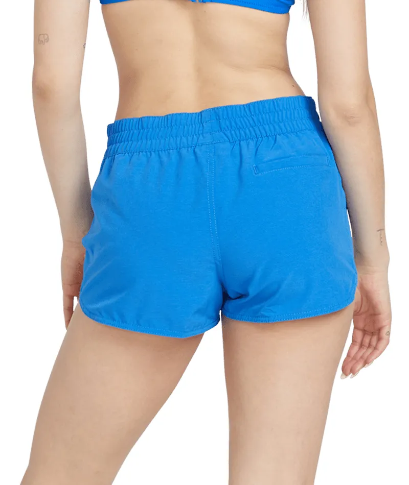 Volcom Simply Solid 2 Boardshort True Blue - Womens Beach Short-1