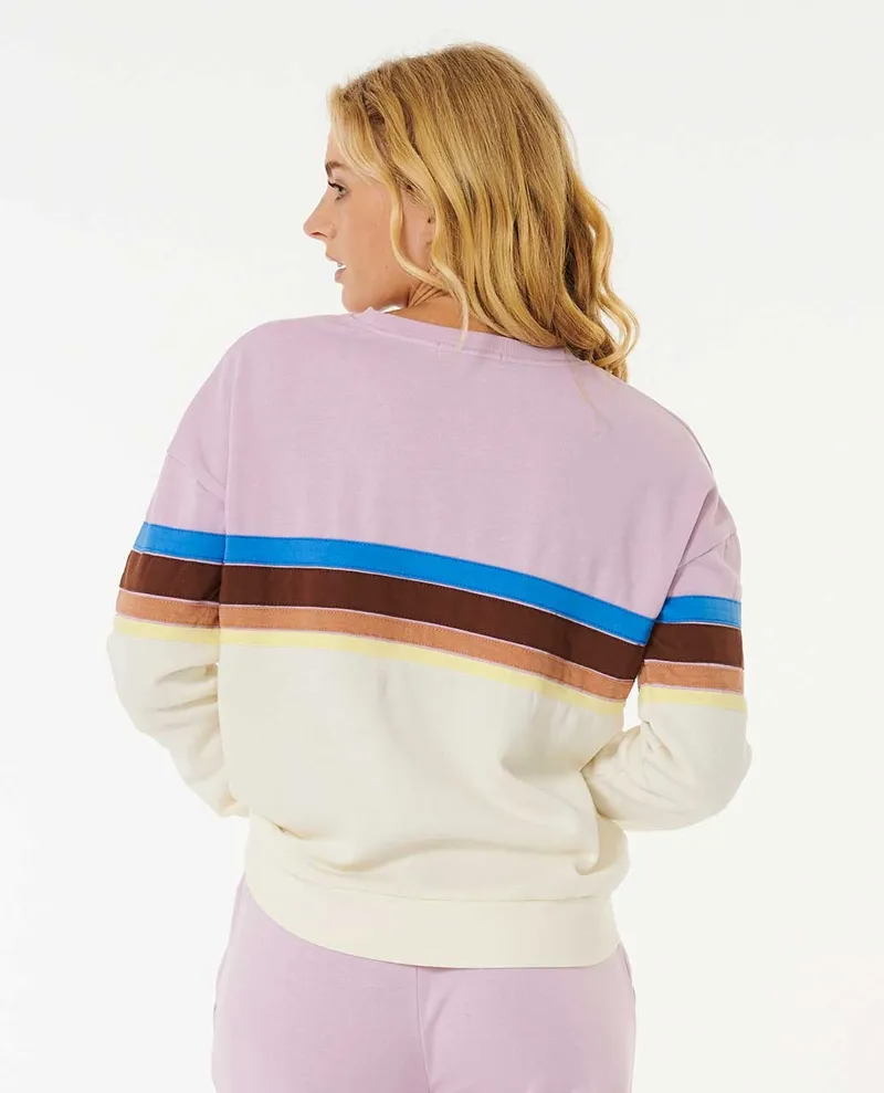 Rip Curl Surf Revival Crew Lilac - Womens Purple Sweatshirt-3
