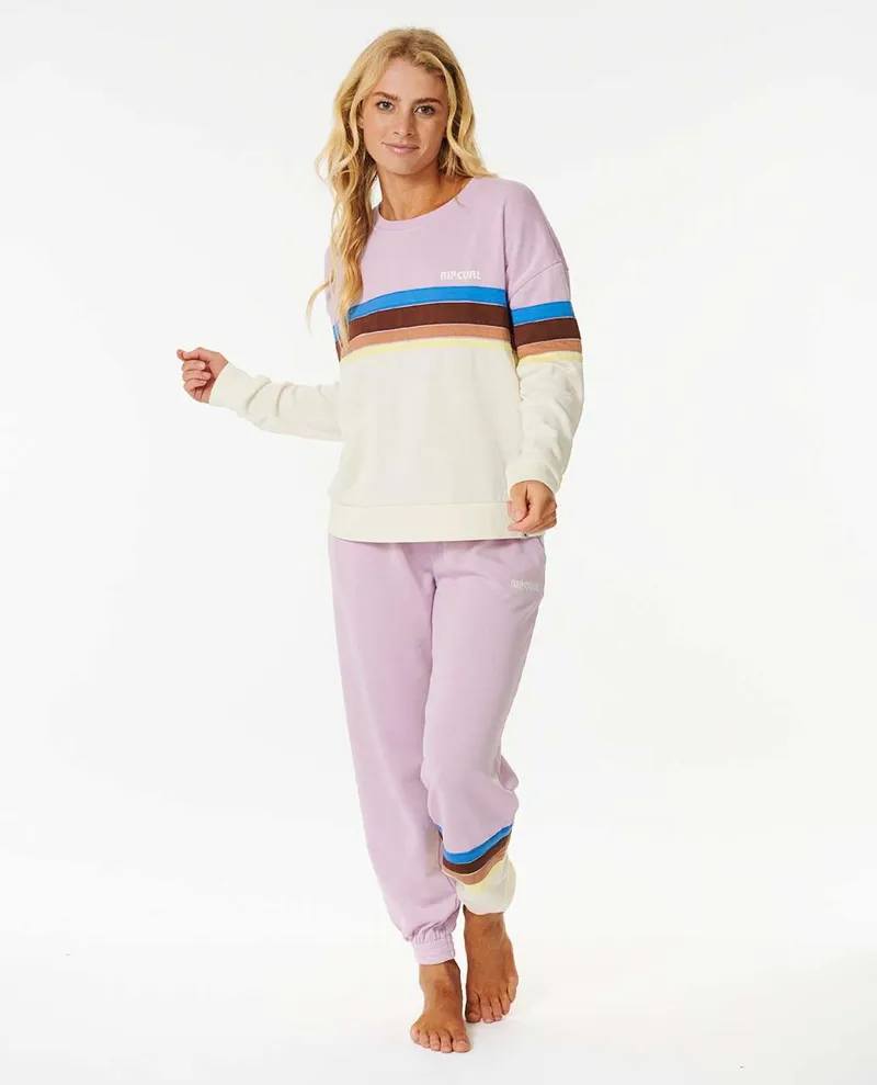 Rip Curl Surf Revival Crew Lilac - Womens Purple Sweatshirt-4