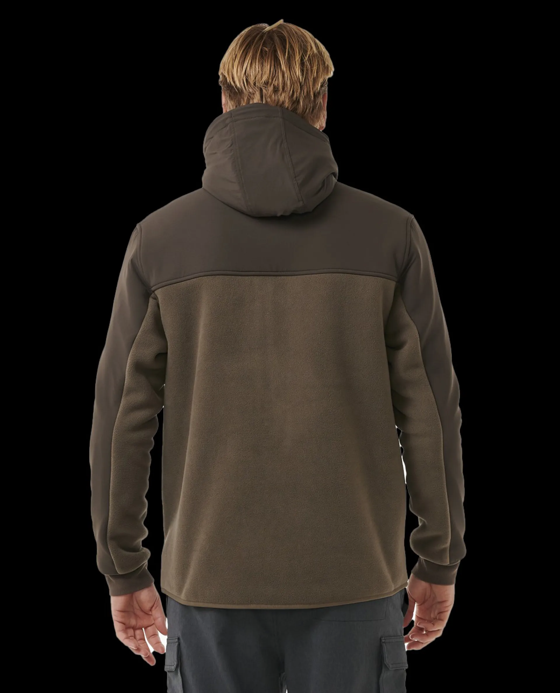 Rip Curl Rocker Rip Curl Anti Series Hood Zip Fleece Jkt - Rock- UK - TONNAU SURF