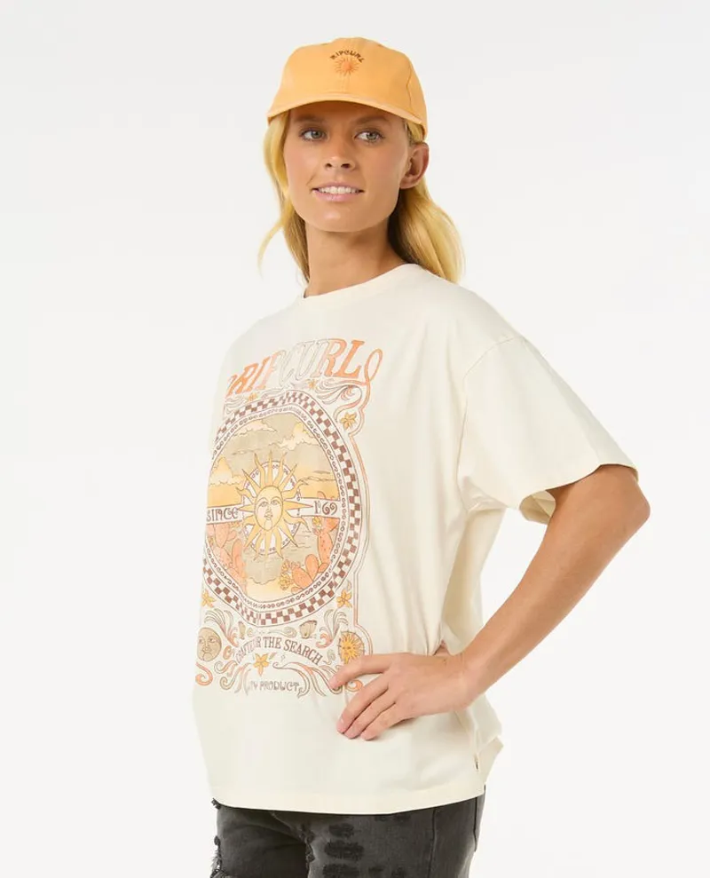 Rip Curl Luna Heritage Tee - Bone-1