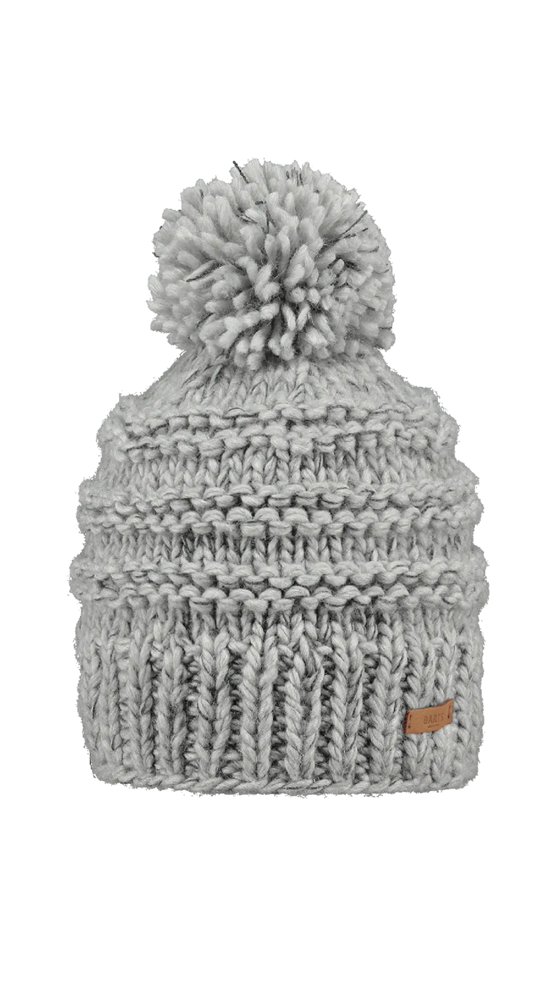 Barts Jasmin Beanie Heather Grey - Womens Knitted Hat