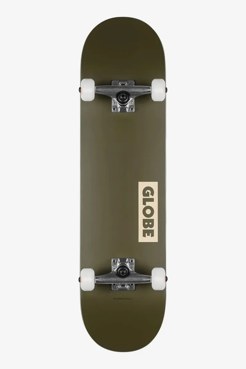 Globe Goodstock Fatigue Green 8.25inch Complete Skateboard