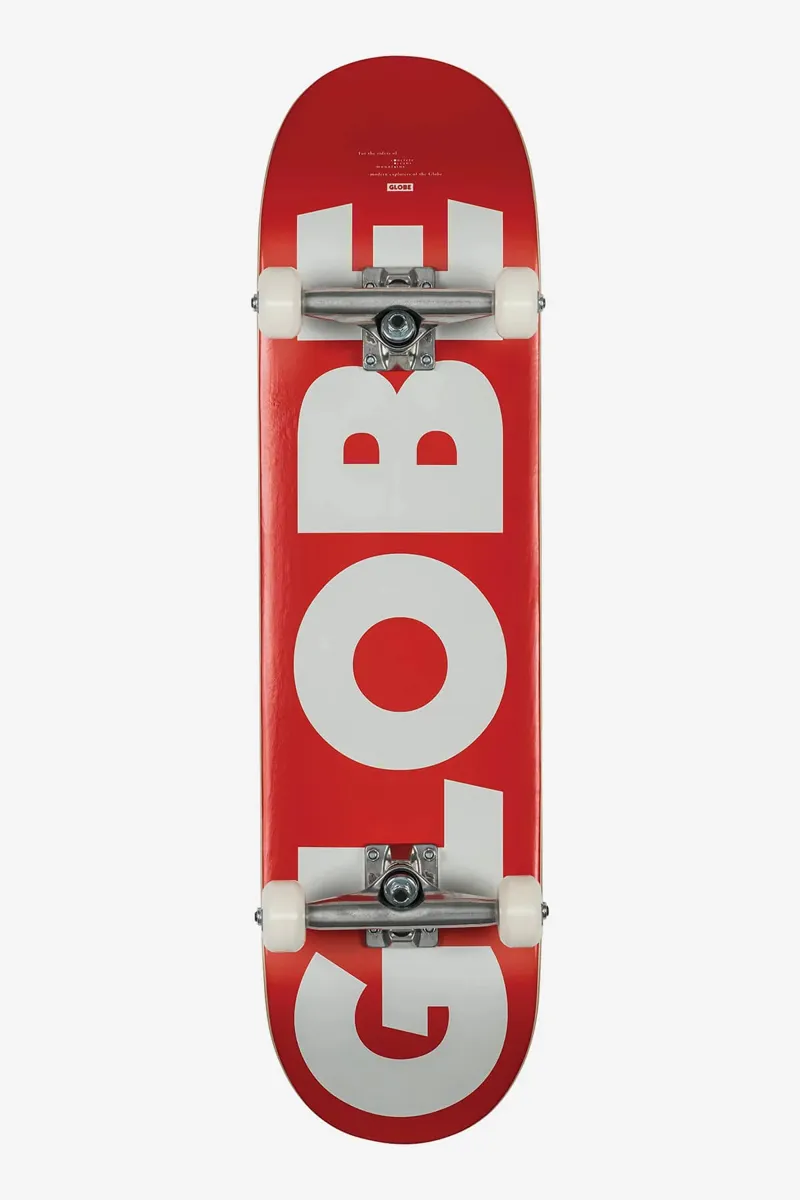 Globe G0 Fubar Red/White 8.25inch Complete Skateboard