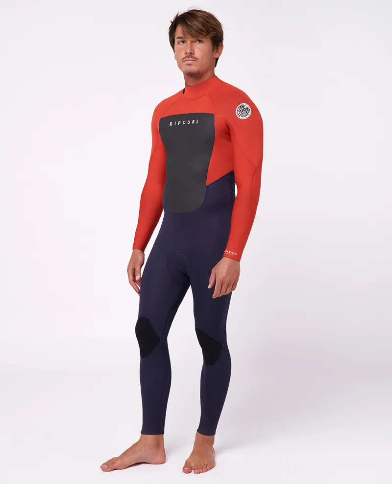 Rip Curl Omega 3/2 Back Zip GBS Wetsuit Red-1
