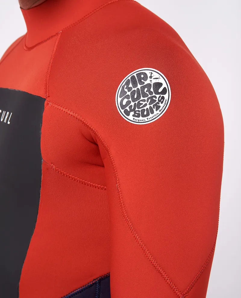 Rip Curl Omega 3/2 Back Zip GBS Wetsuit Red-4