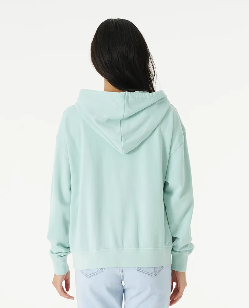 Rip Curl Icon of Surf Hood Wettie Fleece Light Aqua-4