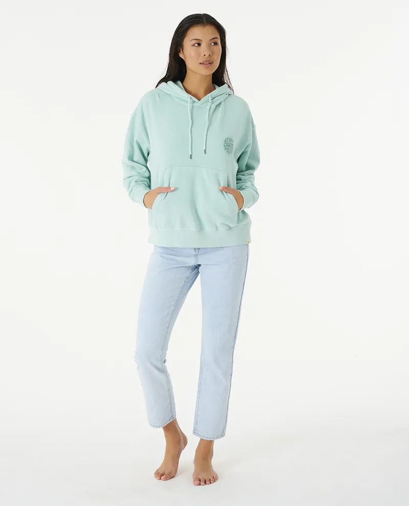 Rip Curl Icon of Surf Hood Wettie Fleece Light Aqua-2