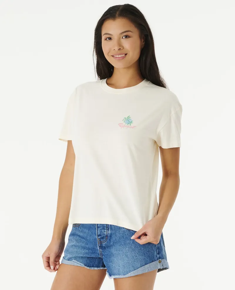 Rip Curl The Tropics Relaxed T-Shirt Bone-1