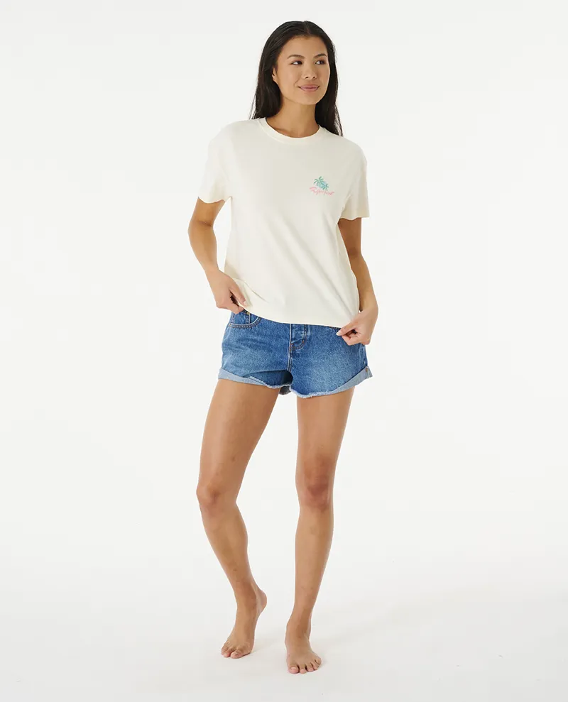 Rip Curl The Tropics Relaxed T-Shirt Bone-3