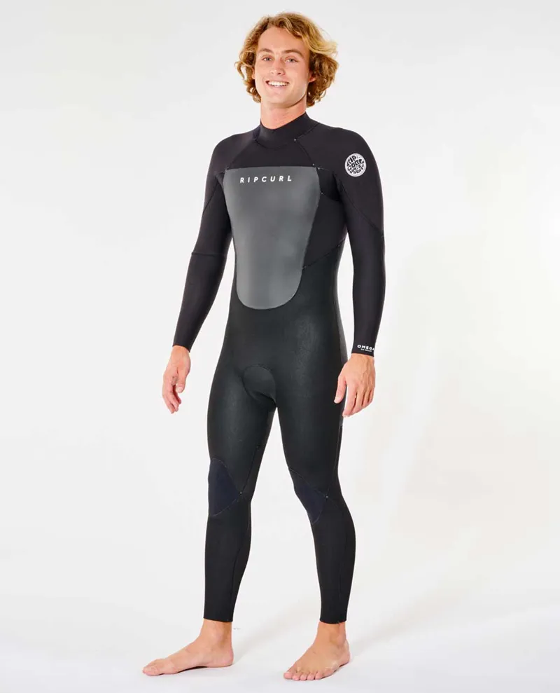 Rip Curl Omega 3/2 Back Zip GBS Wetsuit Black