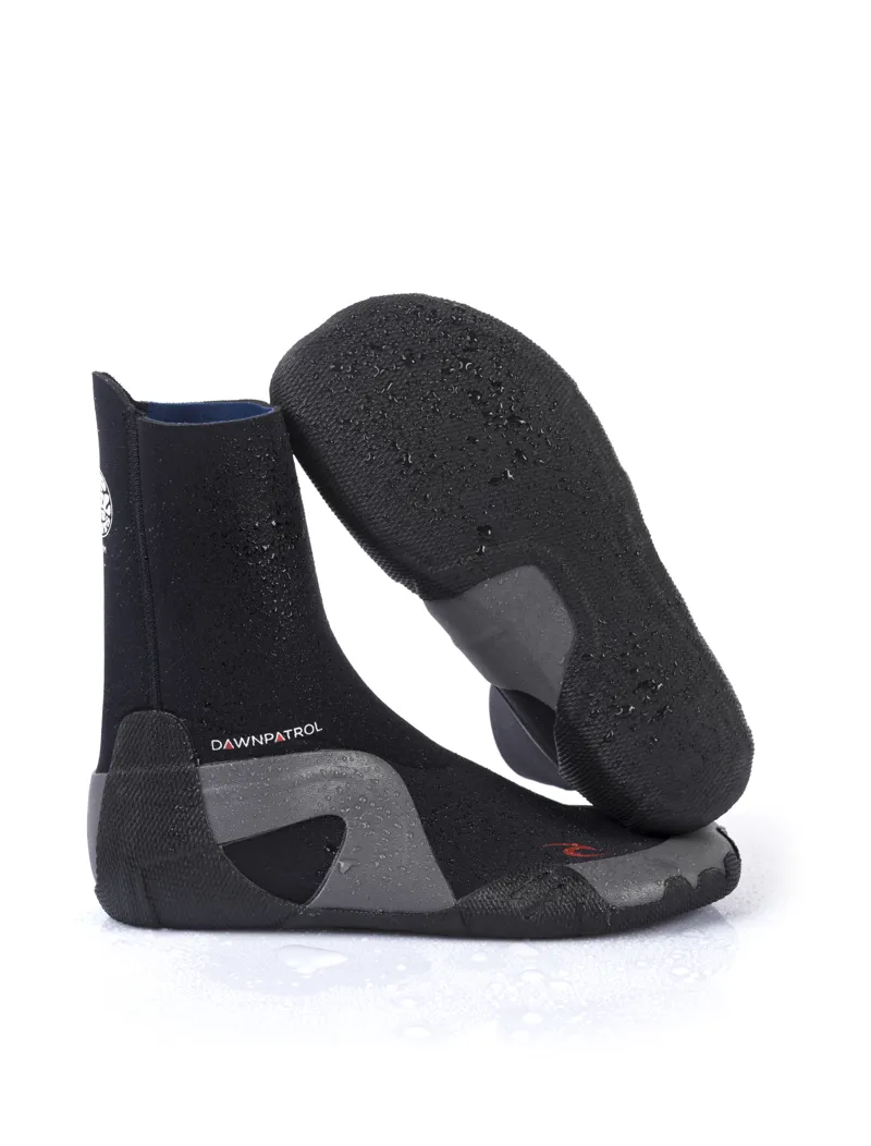 Rip Curl Dawn Patrol 5mm Round Toe Wetsuit Boot Black